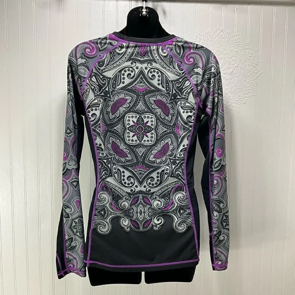 ATHLETA Runaway Long Sleeve Rashguard Sun Protection Top